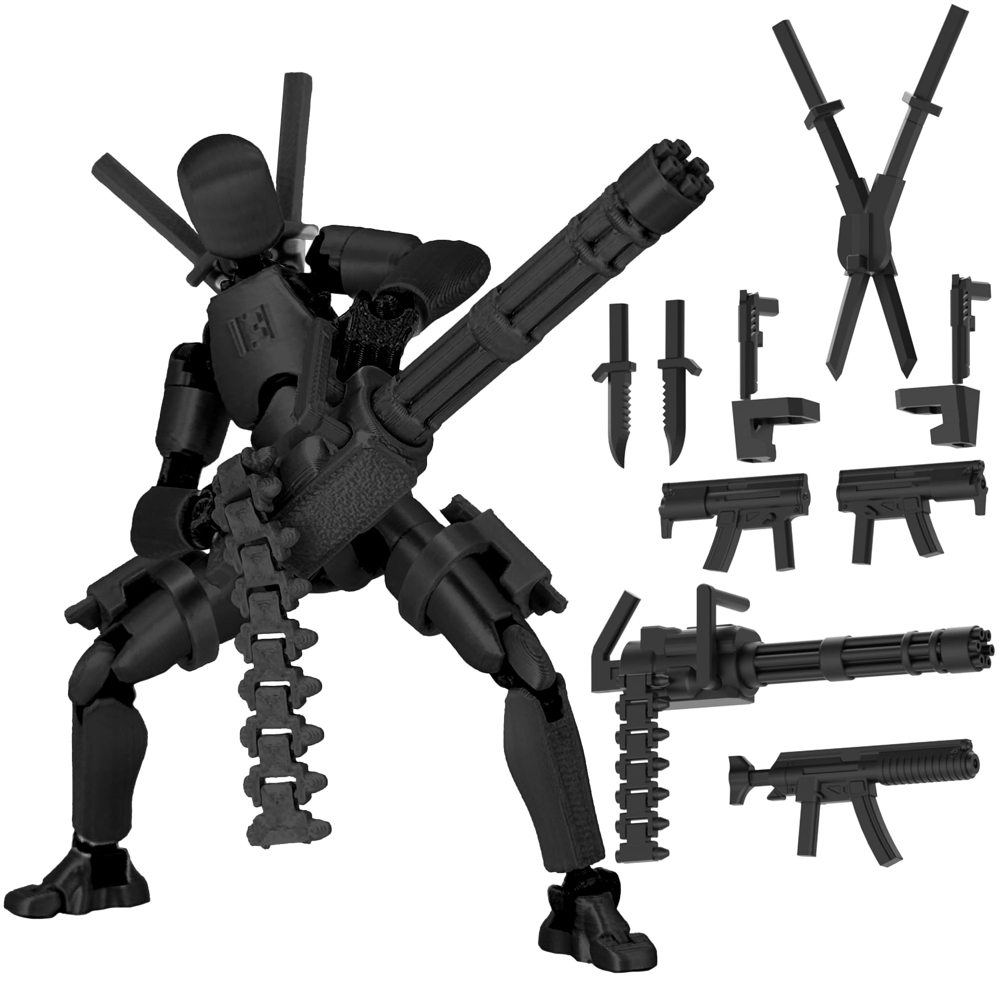 Amazon.com: Gatling Gun Titan 13 Action Figure Set【Assembled